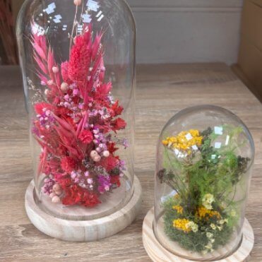 cloche de fleurs